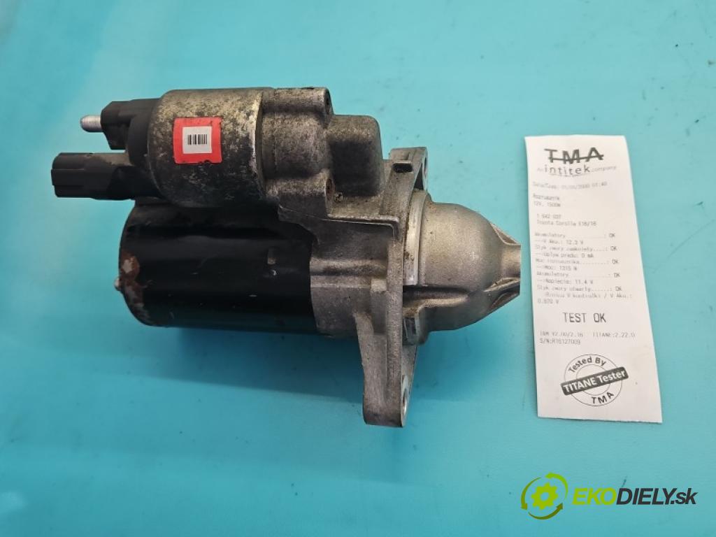 Toyota Corolla E16/E18  2013-2019 1.6 16V 132 hp automatic 97 kW 1598 cm3 4- startér: 28100-0T030 (Startér)