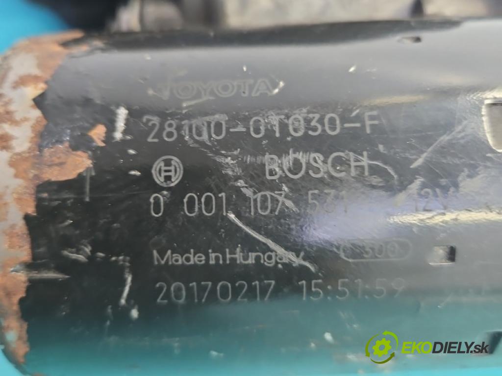 Toyota Corolla E16/E18  2013-2019 1.6 16V 132 hp automatic 97 kW 1598 cm3 4- startér: 28100-0T030 (Startér)
