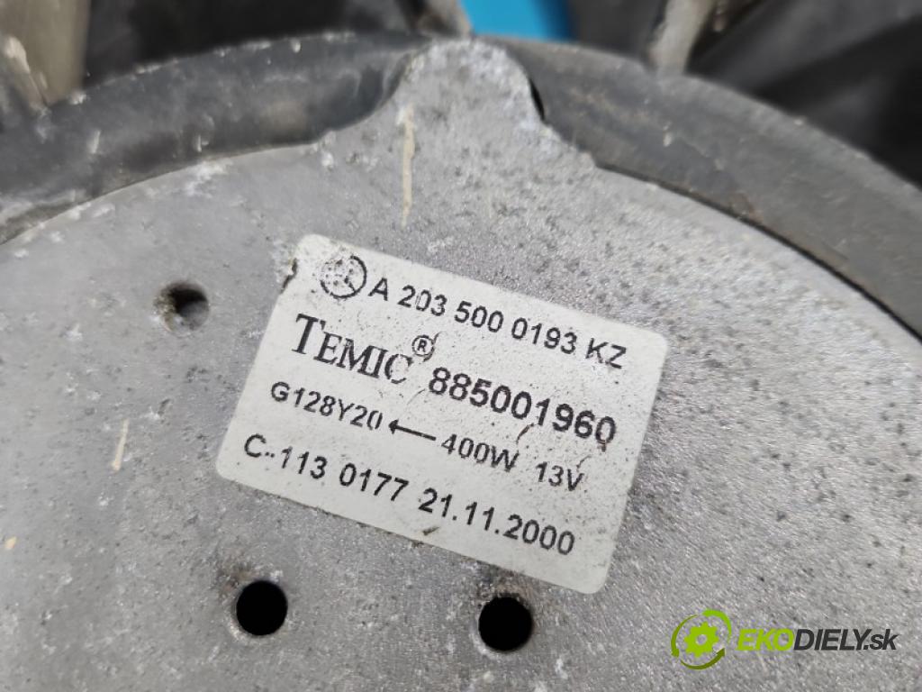 Mercedes C W203 2000-2007 2.0 8V 129 hp manual 95 kW 1998 cm3 4- ventilátor chladič A2035000193