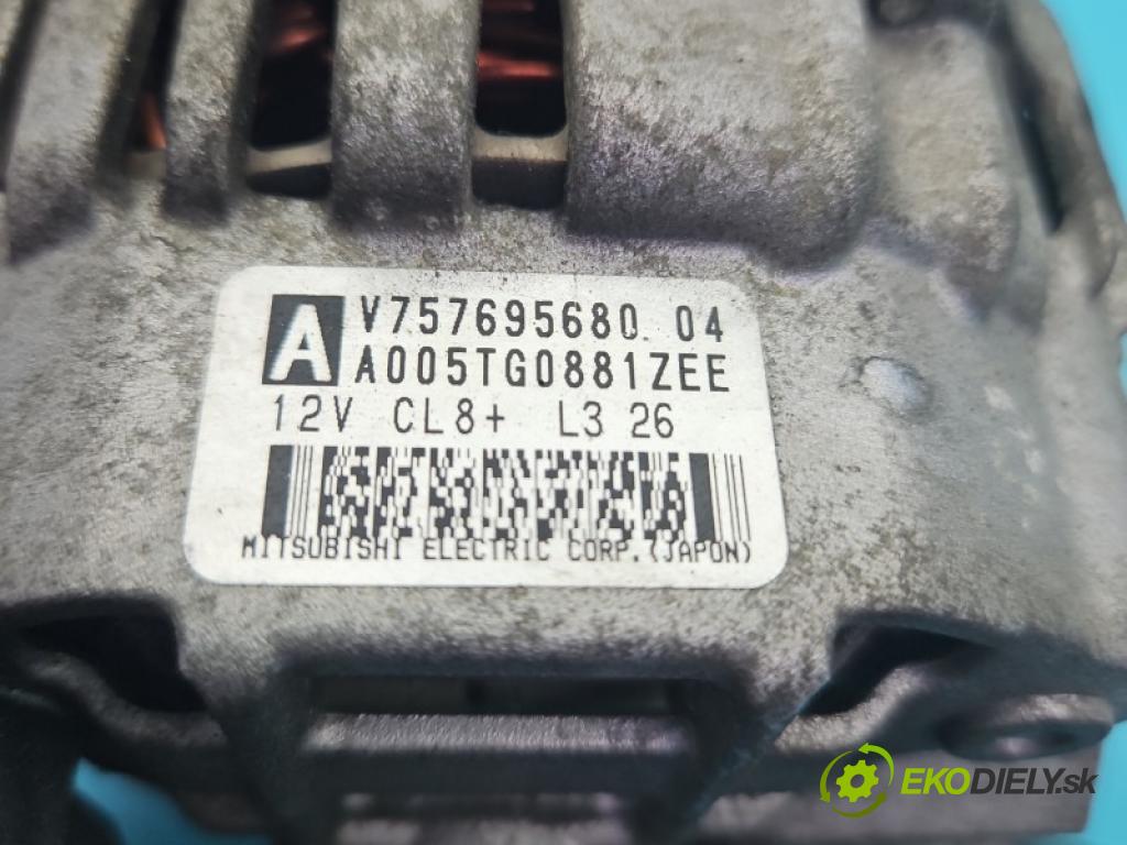 Peugeot 2008 I 2013-2019 1.6 16V 120 hp manual 88 kW 1598 cm3 5- Alternator 757695680 (Alternátor)