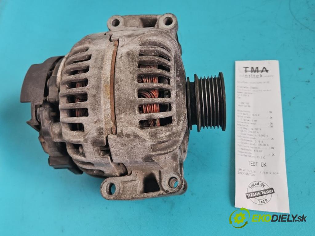 Audi A4 B6 2000-2004 1.8 T 150 hp manual 110 kW 1781 cm3 4- Alternator 06B903016Q (Alternátor)