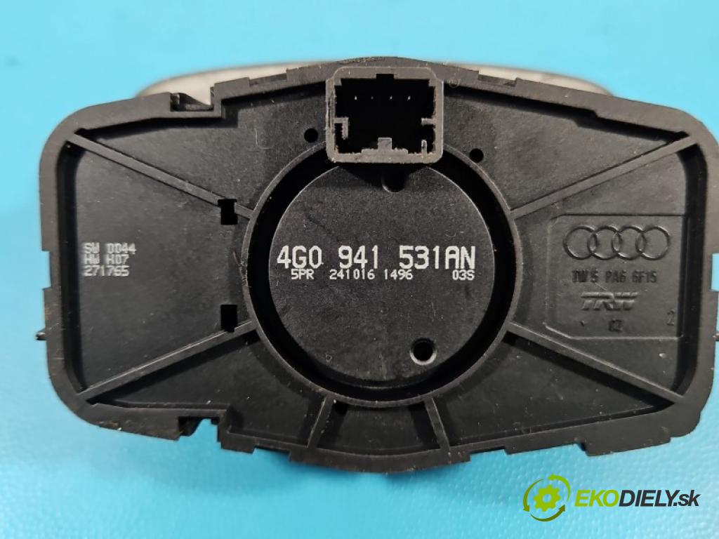 Audi A6 C7 2011-2018 3.0 TFSI 333KM: automatic 245 kW 2995 cm3 4- prepínač světla: na doska: 4G0941531AN