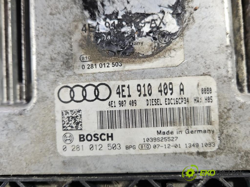 Audi A8 D3 2002-2009 4.2 tdi 326KM automatic 240 kW 4134 cm3 4- řídící jednotka motoru 4E1910409A