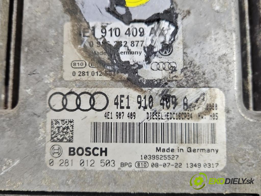 Audi A8 D3 2002-2009 4.2 tdi 326KM automatic 240 kW 4134 cm3 4- řídící jednotka motoru 0281012503