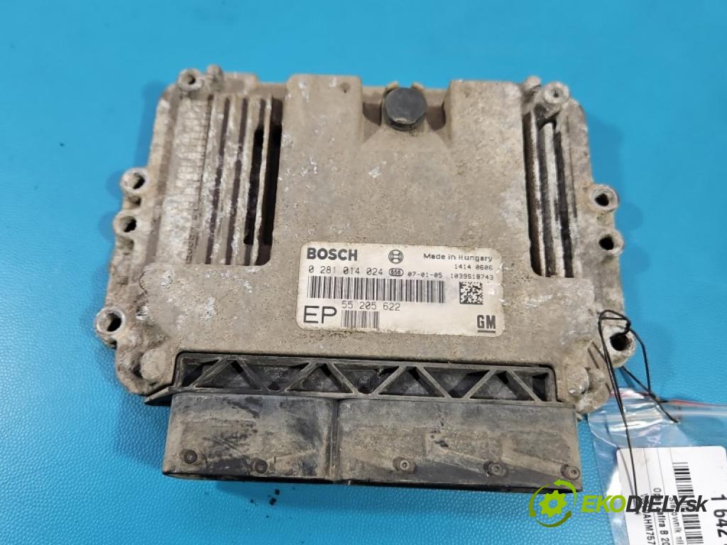 Opel Zafira B 2005-2014 1.9 cdti 120 hp manual 88 kW 1910 cm3 5- řídící jednotka motoru 0281014024