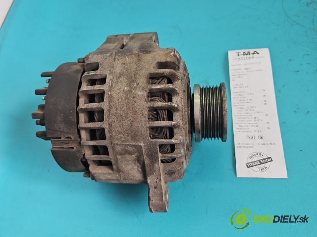 Opel Zafira B 2005-2014 1.9 cdti 120 hp manual 88 kW 1910 cm3 5- Alternator 0986048791 (Alternátor)