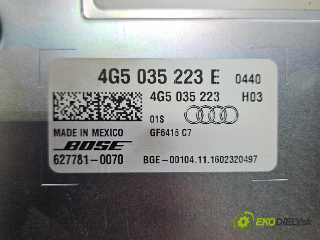 Audi A6 C7 2011-2018 3.0 TFSI 333KM: automatic 245 kW 2995 cm3 4- Zesilovač: 4G5035223E (Zosilňovač)