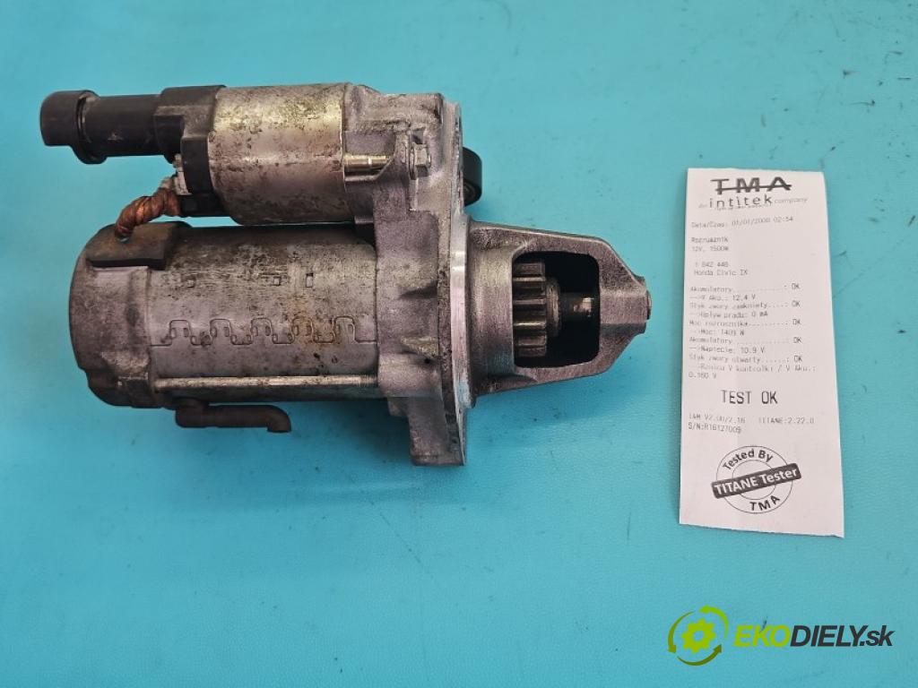 Honda Civic IX 2011-2017 1.8 16V 141 hp manual 104 kW 1798 cm3 5- startér: 428000-8130 (Startér)