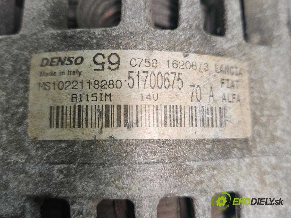 Fiat Panda II 2003-2012 1.1 8v 54 hp manual 40 kW 1108 cm3 5- Alternator 51700675 (Alternátor)
