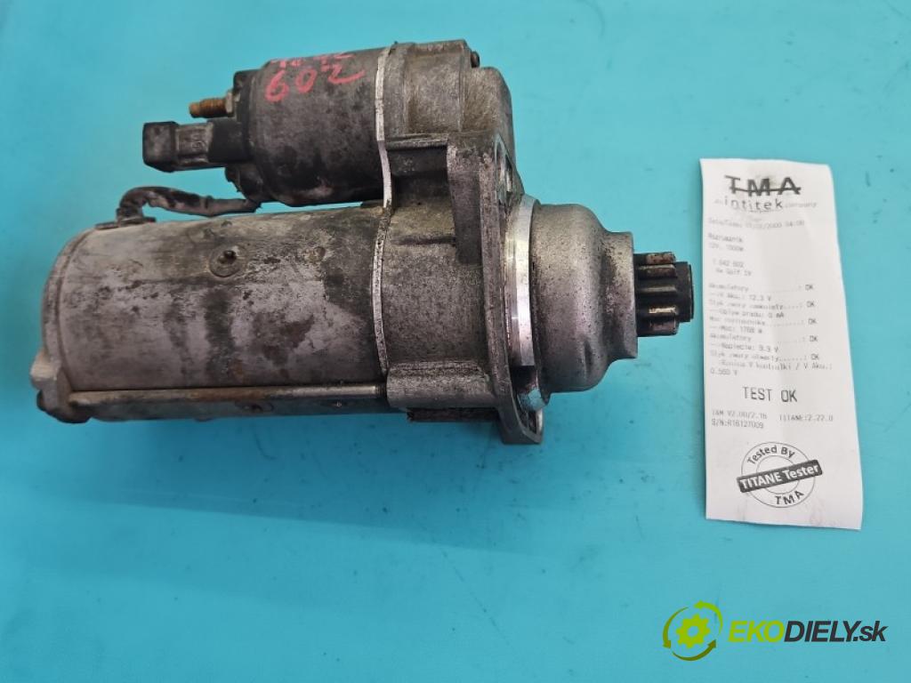 Vw Golf IV 1997-2003 1.9 tdi 101 hp manual 74 kW 1896 cm3 5- startér: 02A911024B (Startér)