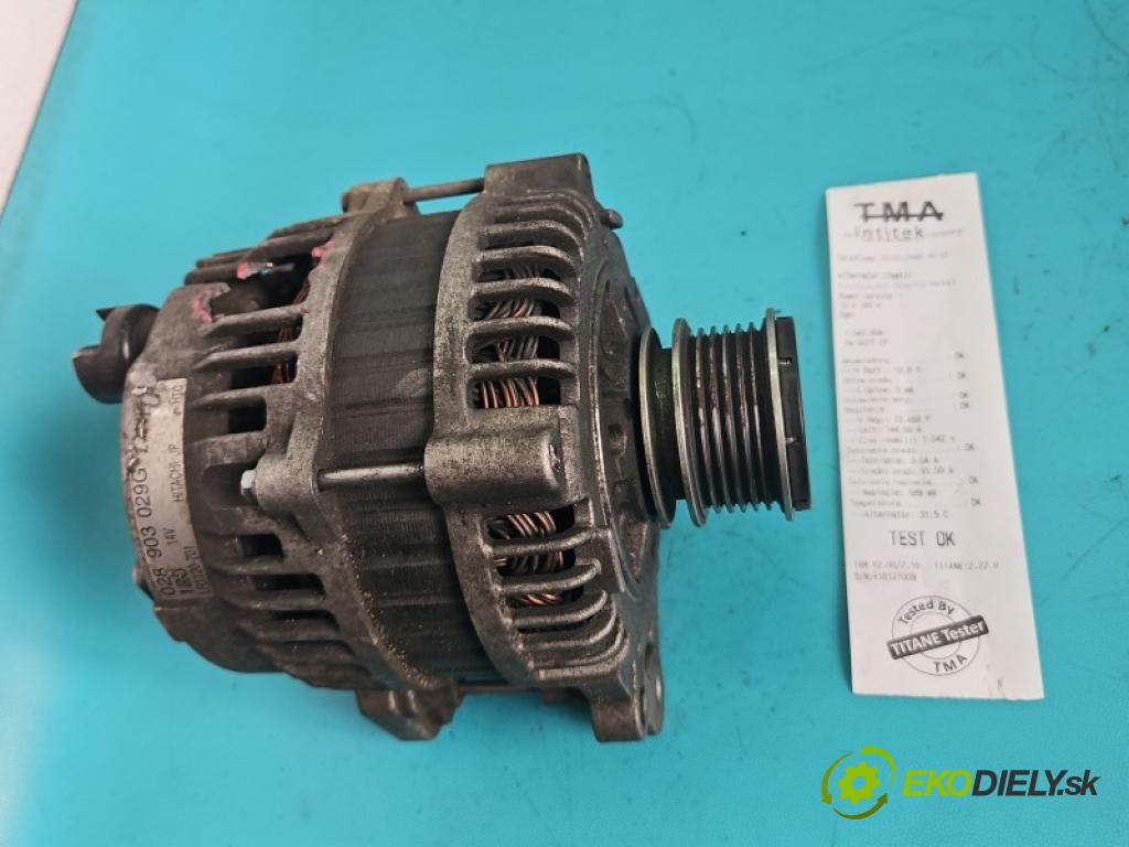 Vw Golf IV 1997-2003 1.9 tdi 101 hp manual 74 kW 1896 cm3 5- Alternator 028903029G (Alternátor)