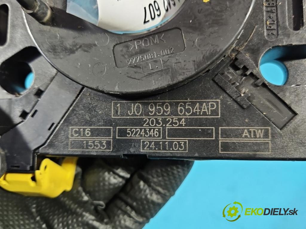 Vw Passat B5 1995-2005 1.9 tdi 101 HP manual 74 kW 1896 cm3 4- Páska: airbag 1J0959654AP (Airbag)