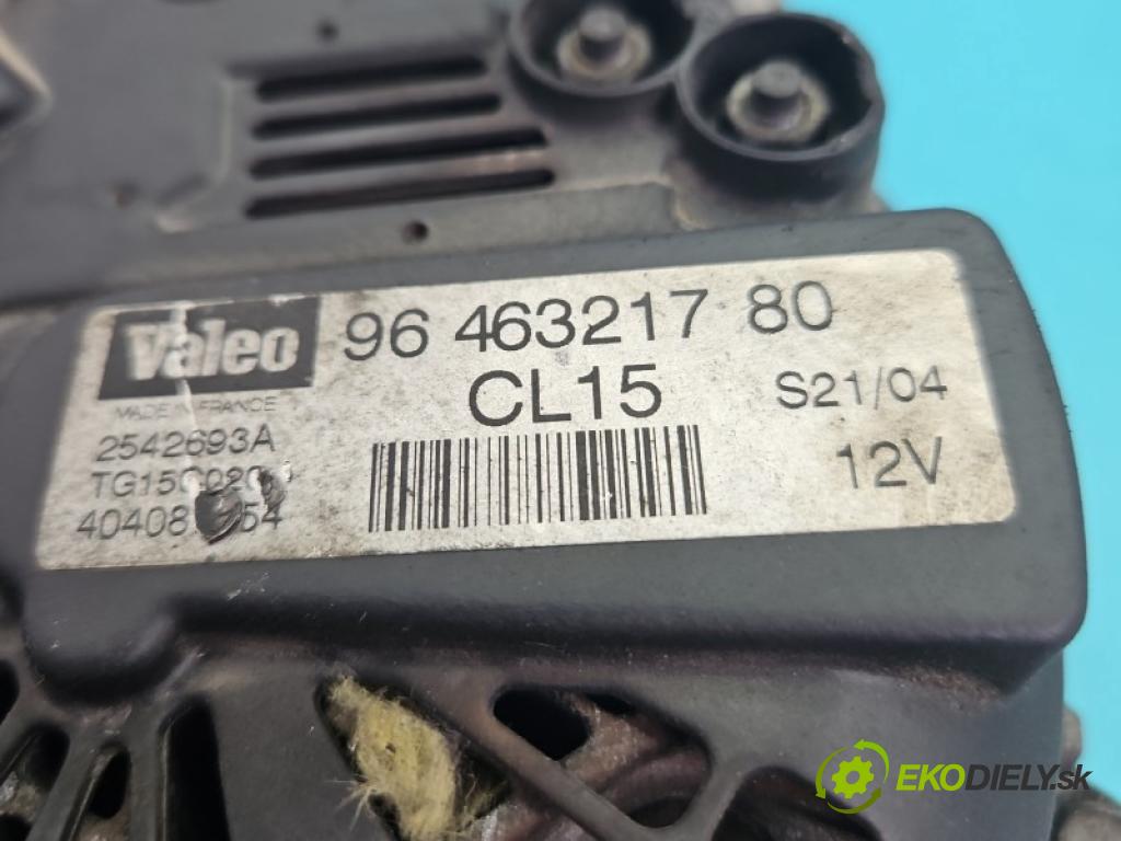 Peugeot 407 1.6 hdi 109 hp manual 80 kW 1560 cm3 4- Alternator 9646321780 (Alternátor)