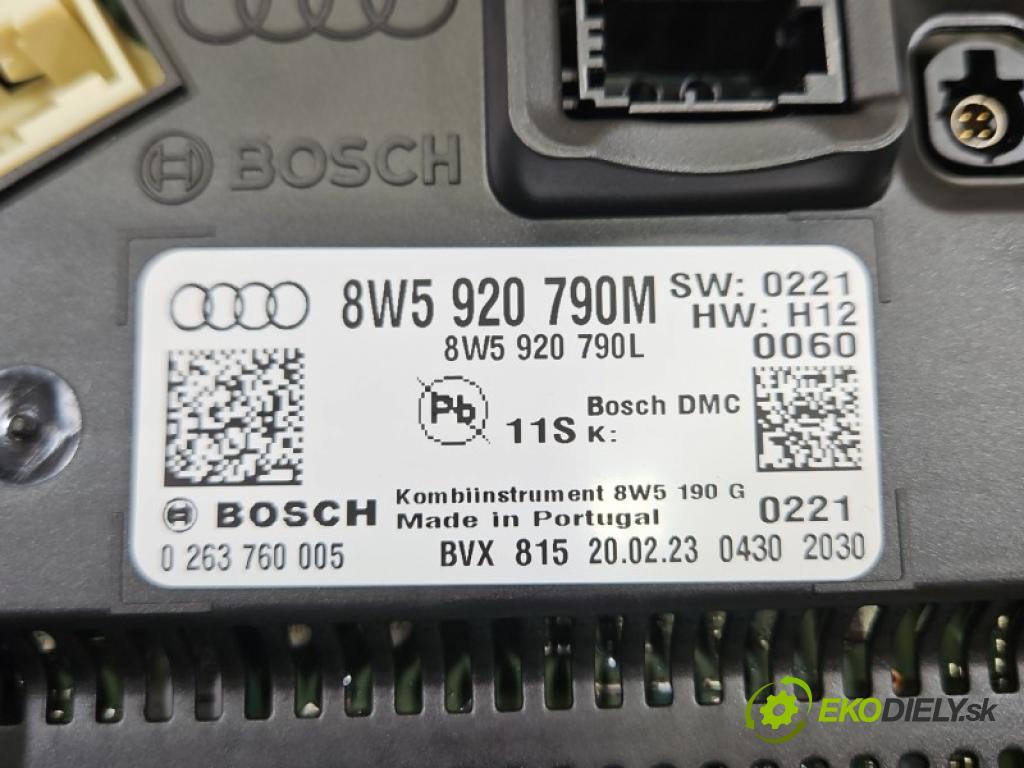 Audi A4 B9 2015-2024 2.0 tdi 204 HP automatic 150 kW 1968 cm3 5- prístrojovka/ budíky 8W5920790M (Prístrojová doska)