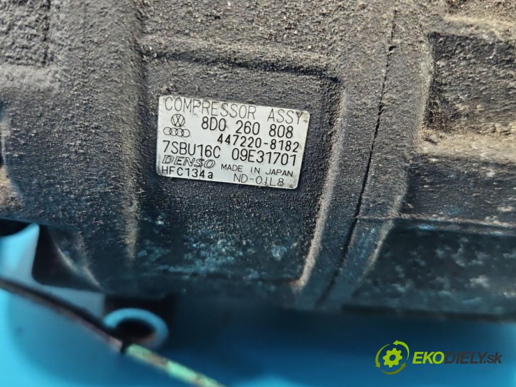 Vw Passat B5 1995-2005 1.9 tdi 101 hp manual 74 kW 1896 cm3 4- Kompresor: klíma 8D0260808 (Kompresor klimatizace)