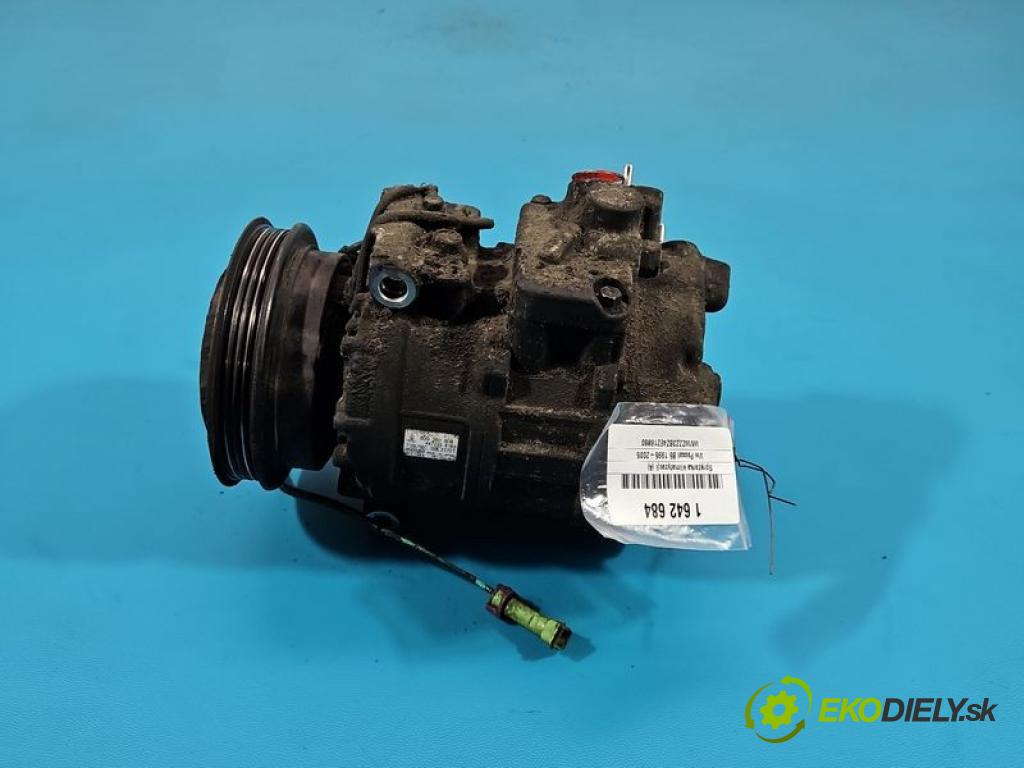 Vw Passat B5 1995-2005 1.9 tdi 101 hp manual 74 kW 1896 cm3 4- Kompresor: klíma 8D0260808 (Kompresor klimatizace)