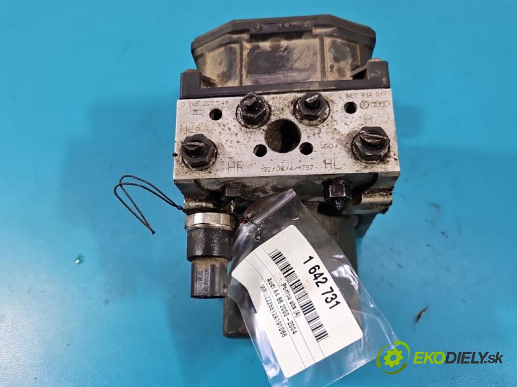 Audi A4 B6 2000-2004 2.0 20V 131 HP manual 96 kW 1984 cm3 4- čerpadlo abs 8E0614517 (Pumpa ABS)