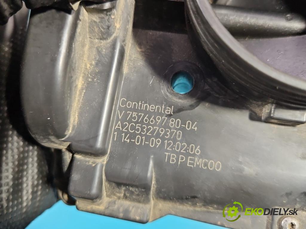 Peugeot 207 1.4 16V 95 HP manual 70 kW 1397 cm3 3- klapka A2C53279370 (Škrtiaca klapka)