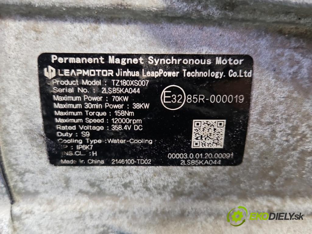 Leapmotor T03 0.0 95 hp automatic 70 kW 1 cm3 5- motor elektrický: TZ180XS007
