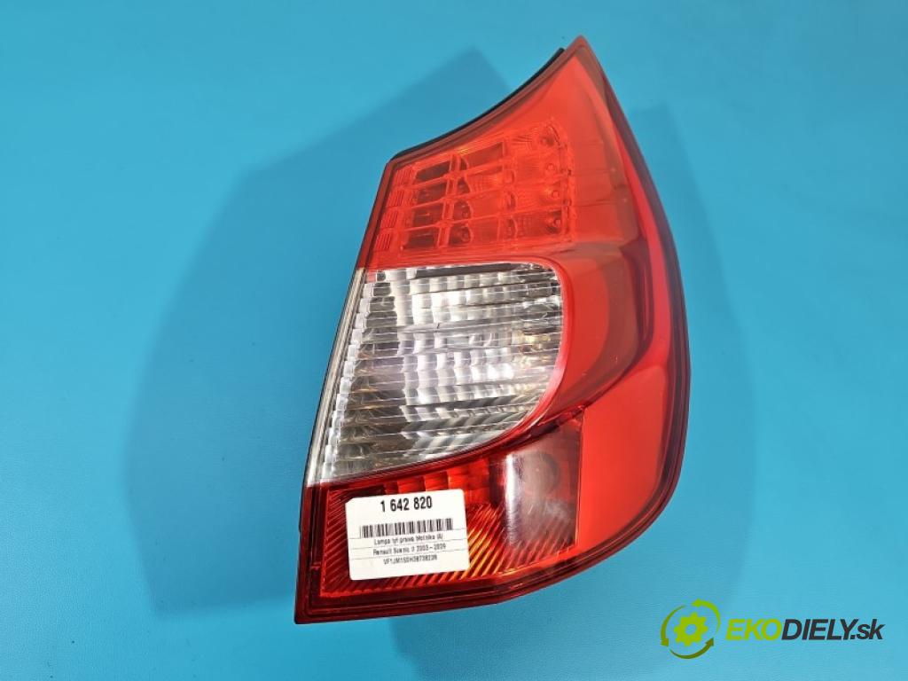 Renault Scenic II 2003-2009 1.4 16V 98 HP manual 72 kW 1390 cm3 5- svetlo / reflektor zadné pravé blatník 8200474327