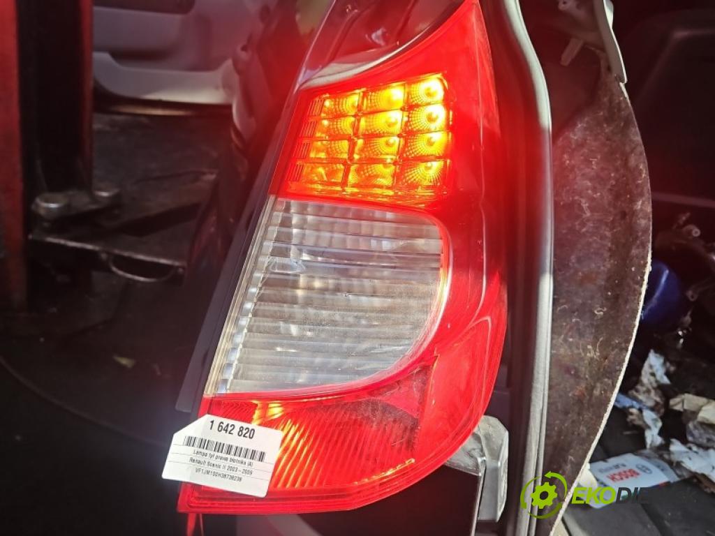Renault Scenic II 2003-2009 1.4 16V 98 HP manual 72 kW 1390 cm3 5- svetlo / reflektor zadné pravé blatník 8200474327