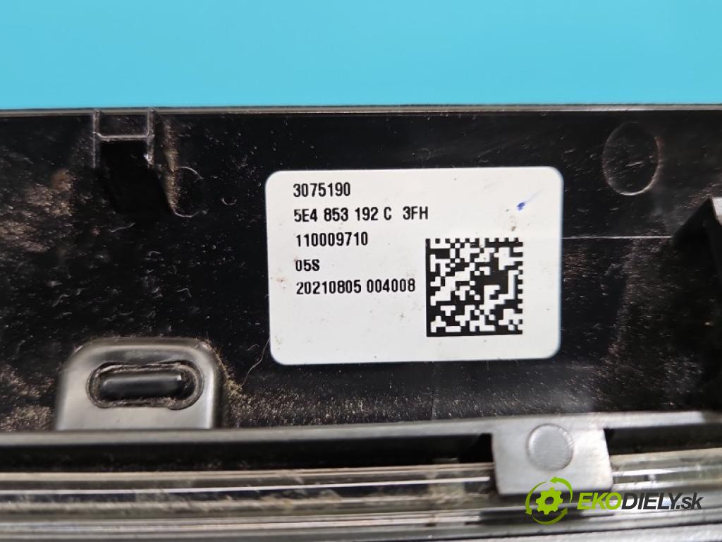 Skoda Octavia IV 2019- 2.0 tdi 150 hp automatic 110 kW 1968 cm3 5- lišta ozdobná interiéry: 5E4853190A