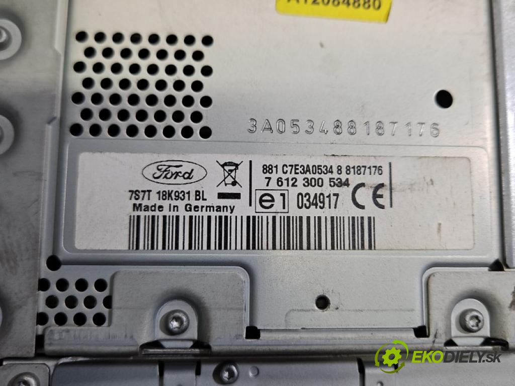 Ford Mondeo Mk4 2007-2014 2.0 tdci D4204T 140 hp automatic 103 kW 1997 cm3 5- Radio továrna: 7S7T-18K931-BL