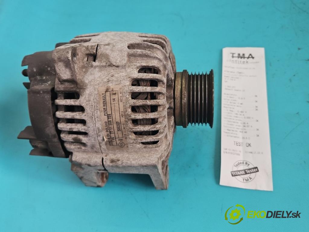 Renault Scenic II 2003-2009 1.4 16V 98 HP manual 72 kW 1390 cm3 5- Alternator TG11C060 (Alternátor)