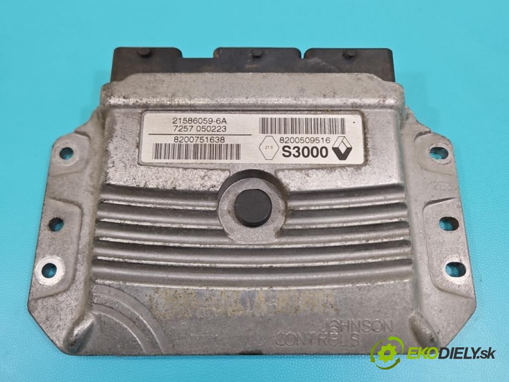 Renault Scenic II 2003-2009 1.4 16V 98 hp manual 72 kW 1390 cm3 5- řídící jednotka motoru 21586059-6A