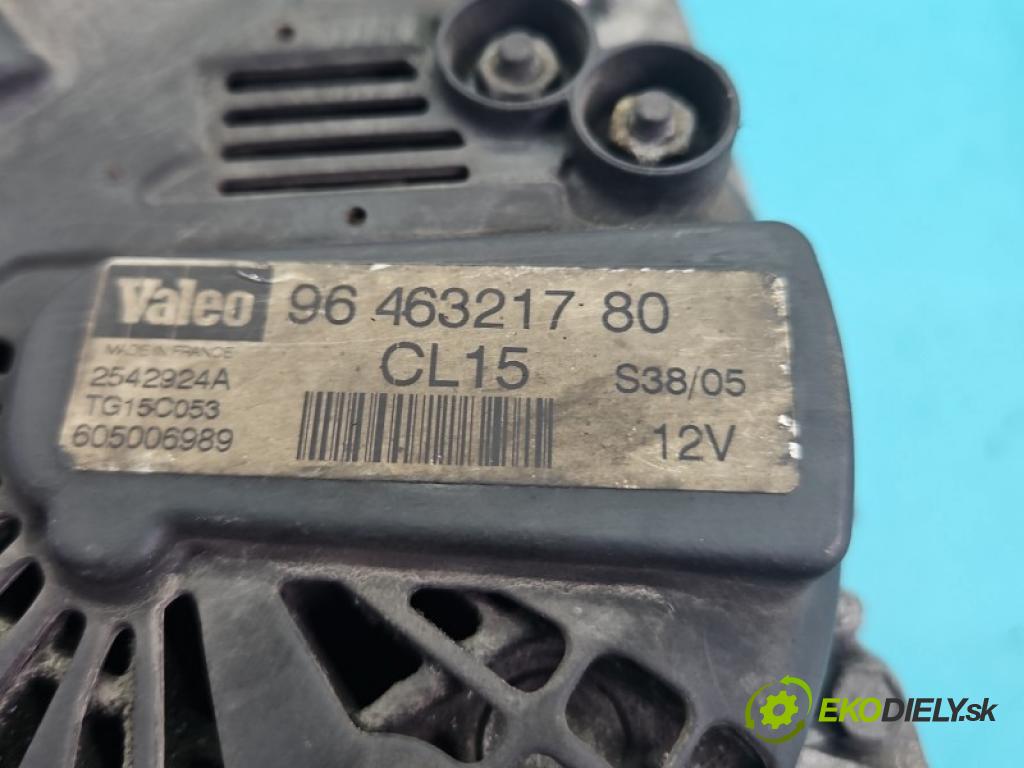 Citroen C3 I 2002-2009 1.4 hdi 68 HP manual 50 kW 1398 cm3 5- Alternator 9646321780 (Alternátor)