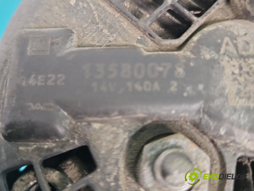 Opel Antara 2006-2015 2.2 cdti Z22D1: 163 HP manual 120 kW 2231 cm3 5- Alternator 13580078 (Alternátor)