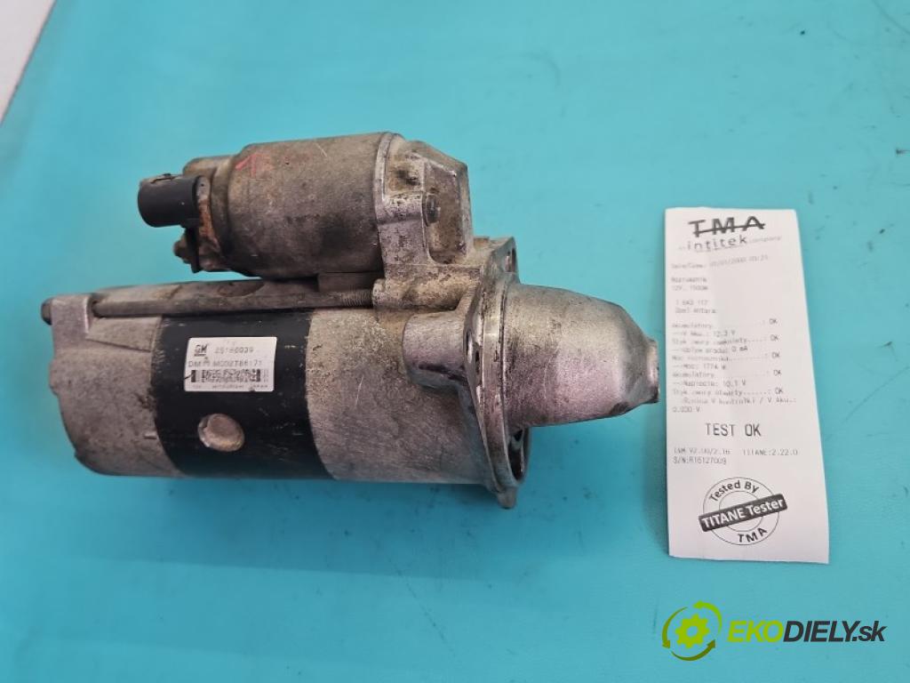 Opel Antara 2006-2015 2.2 cdti Z22D1: 163 hp manual 120 kW 2231 cm3 5- startér: 25186039 (Startér)