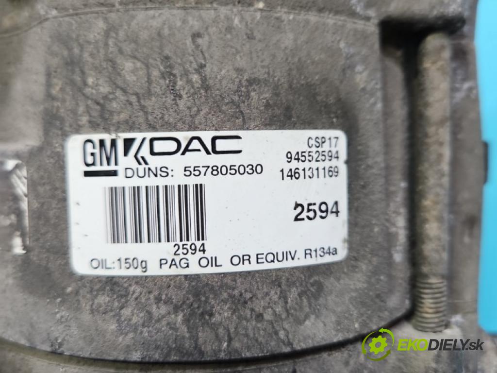 Opel Antara 2006-2015 2.2 cdti Z22D1: 163 hp manual 120 kW 2231 cm3 5- Kompresor: klíma 557805030 (Kompresor klimatizace)