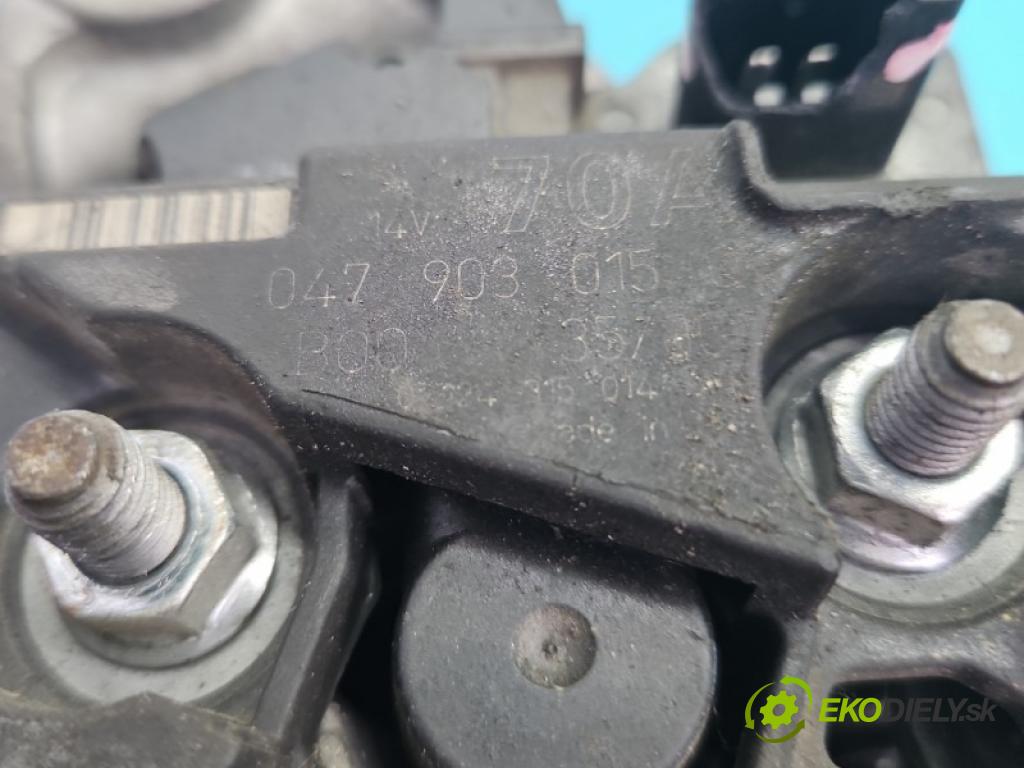 Skoda Fabia I 1999-2007 1.4 mpi 60 hp manual 44 kW 1397 cm3 4- Alternator 047903015Q (Alternátor)