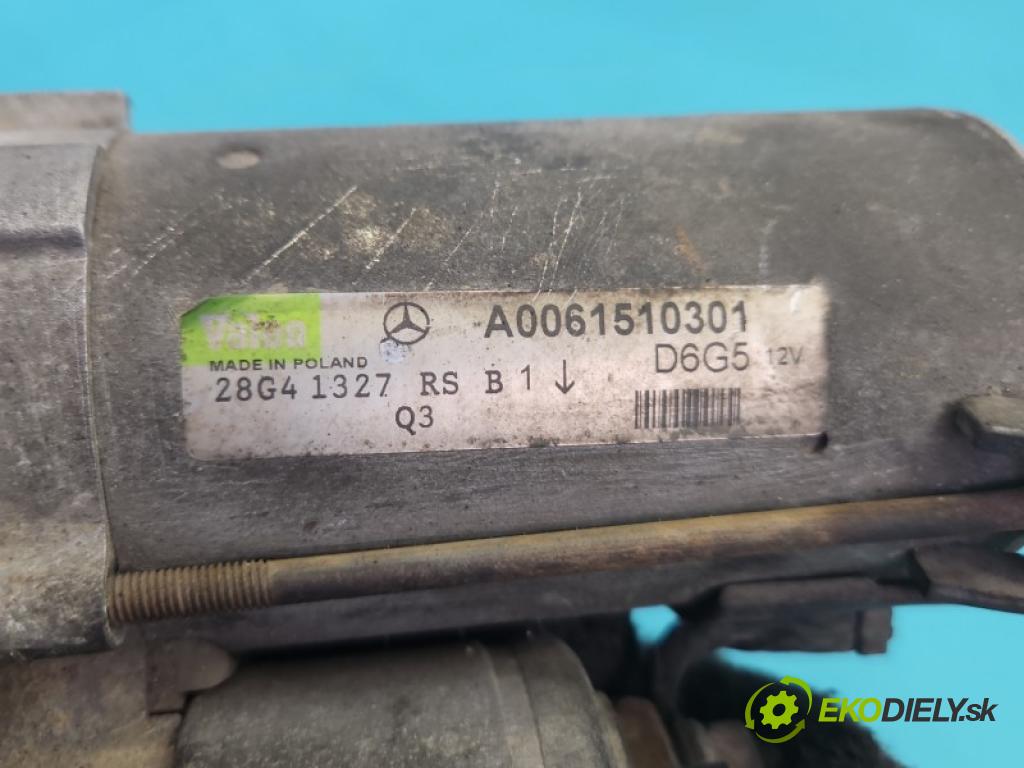 Mercedes A W169 2004-2012 2.0 8V 136hp manual 100 kW 2034 cm3 5- startér: A0061510301 (Startér)