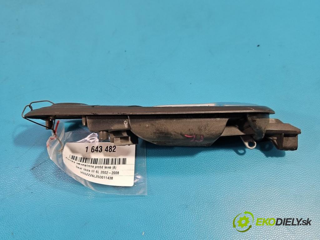 Seat Ibiza III 6L 2002-2008 1.4 tdi 75 HP manual 55 kW 1422 cm3 5- rukoväť uvnitř: predné ľavé 6L0837113D