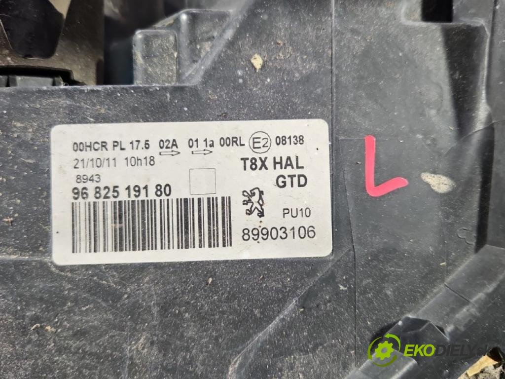 Peugeot 3008 I 2009-2016 2.0 hdi 150 HP manual 110 kW 1997 cm3 5- Reflektor: ľavý 9682519180 (Kľučka dverí ostatné)