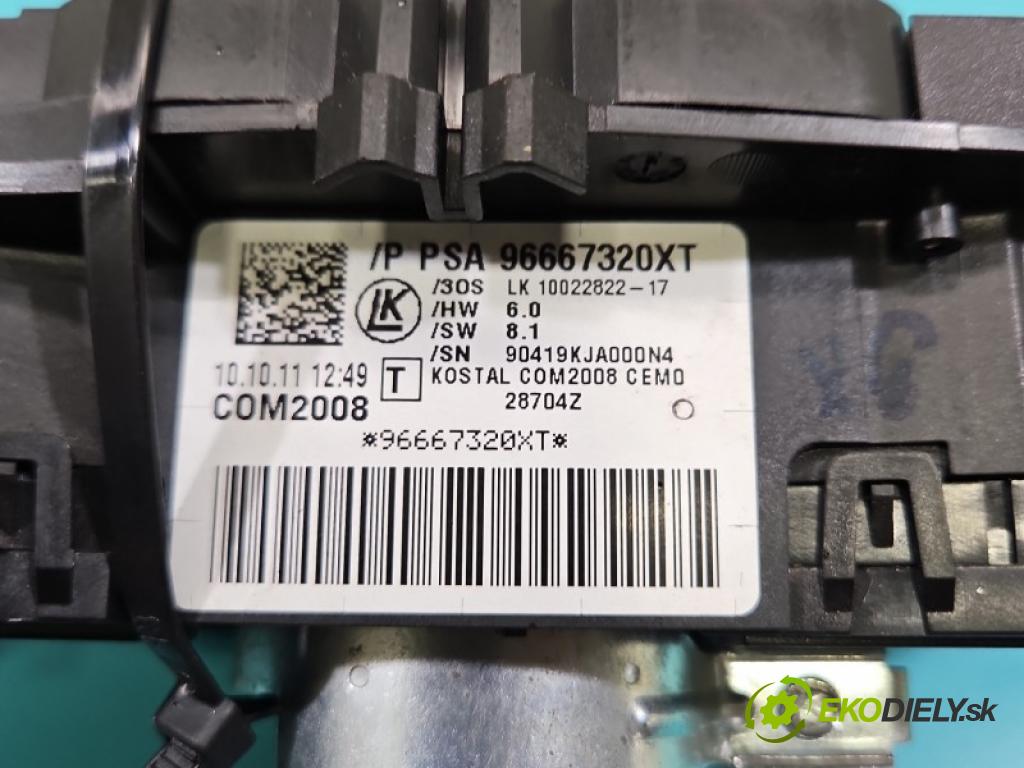 Peugeot 3008 I 2009-2016 2.0 hdi 150 hp manual 110 kW 1997 cm3 5- Přepínač sdružený 96667320XT (Páčky pod volantem)
