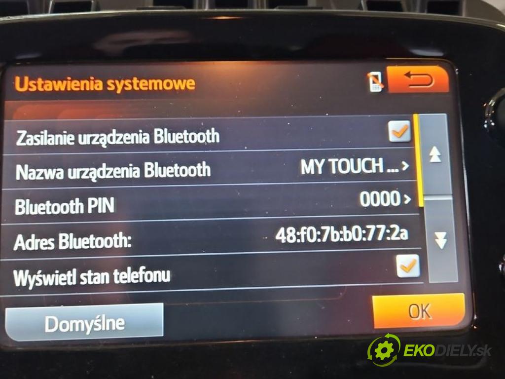 Toyota Aygo II 2014-2022 1.0 vvti 69KM manual 51 kW 998 cm3 5- Radio originál 86140-0H010