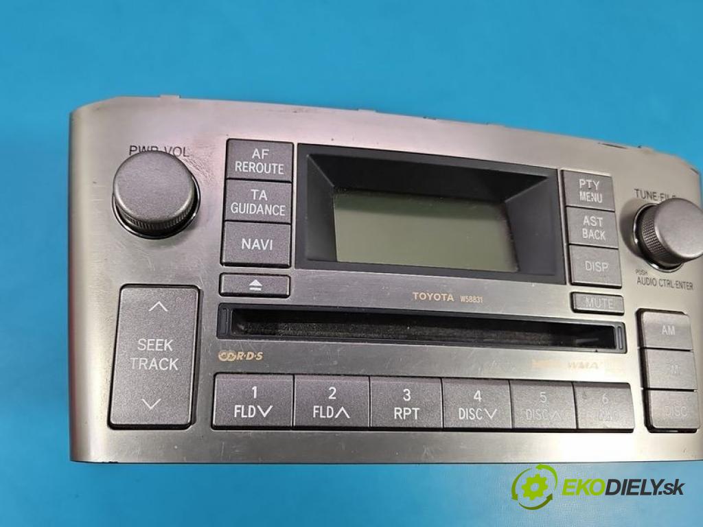Toyota Avensis II T25 2003-2008 1.8 vvti 129 HP manual 95 kW 1794 cm3 4- Radio originál 86120-05120