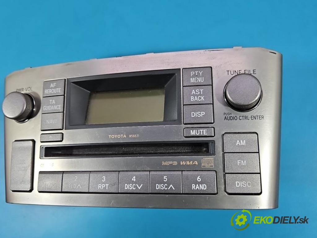Toyota Avensis II T25 2003-2008 1.8 vvti 129 HP manual 95 kW 1794 cm3 4- Radio originál 86120-05120