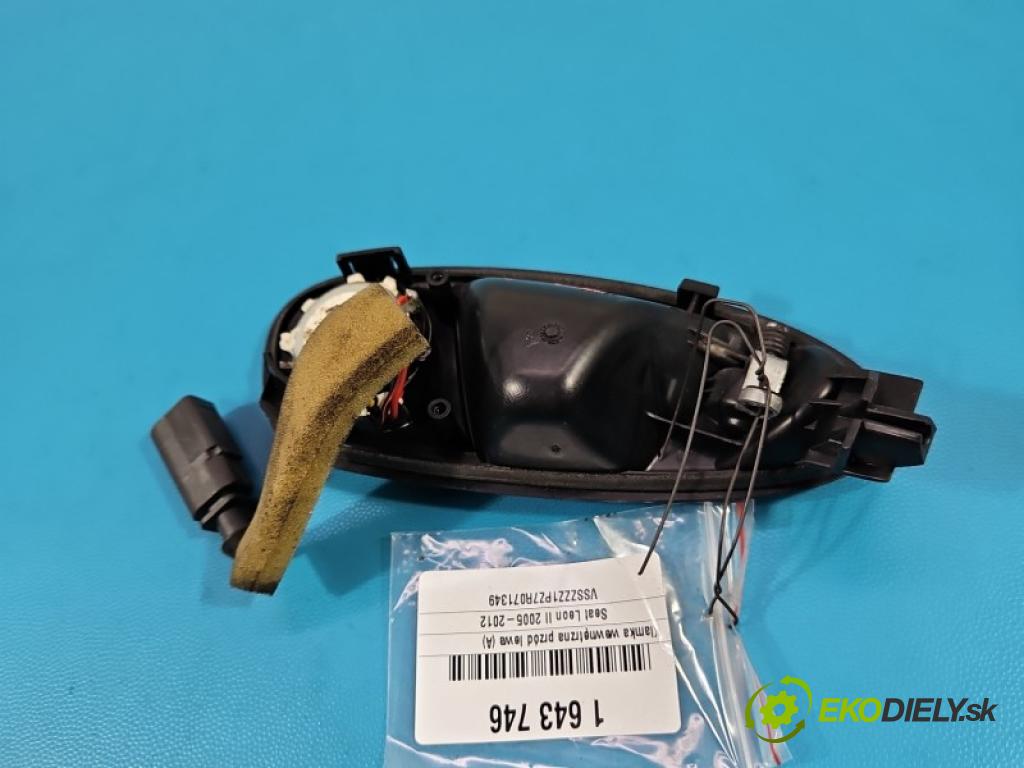 Seat Leon II 2005-2012 1.6 SR 102 HP manual 75 kW 1595 cm3 5- rukoväť uvnitř: predné ľavé 5P0837113