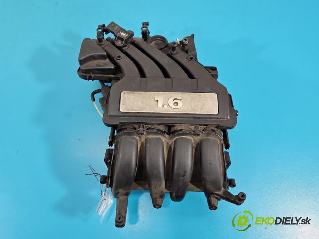 Seat Leon II 2005-2012 1.6 SR 102 HP manual 75 kW 1595 cm3 5- zvod nasávací 06A133203DL (Sacie potrubie)