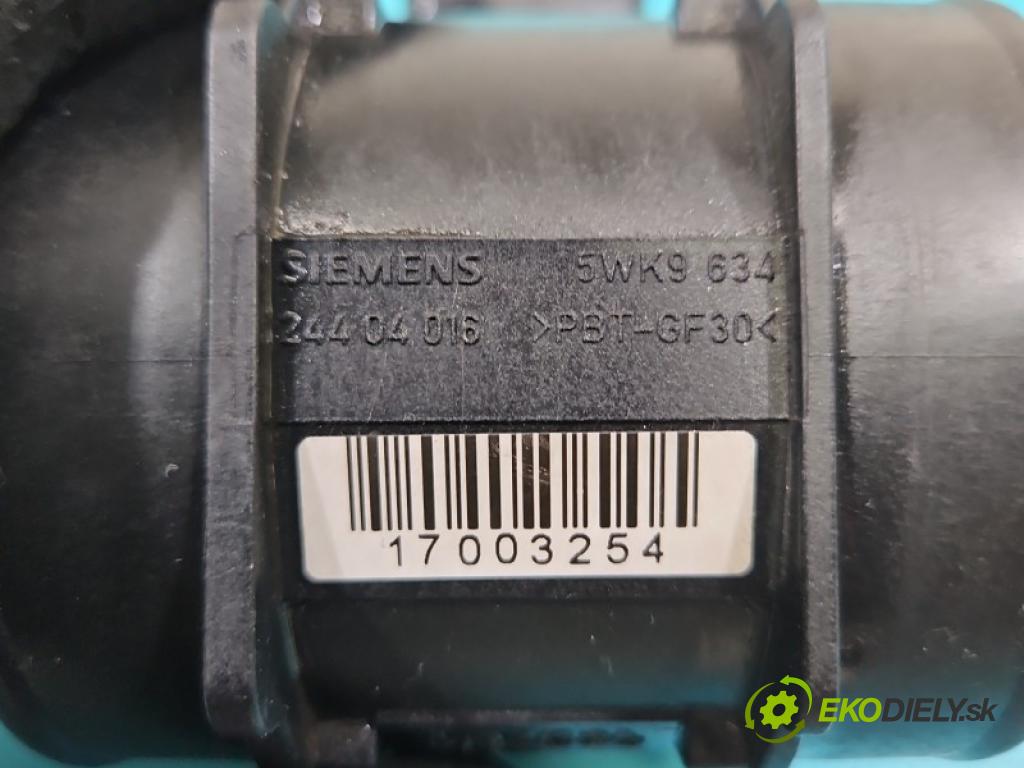 Opel Zafira B 2005-2014 2.2 16V 150 HP automatic 110 kW 2198 cm3 5- průtokoměr: 5WK9634 (Váha vzduchu)