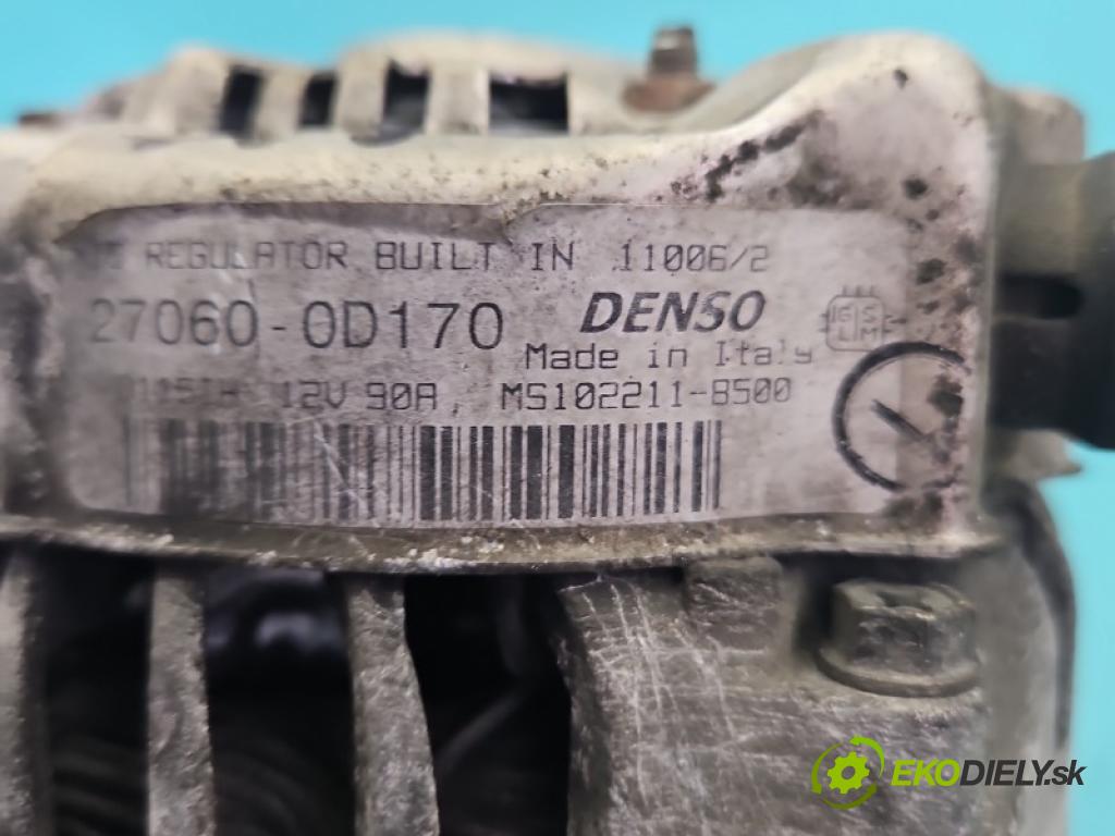 Toyota Avensis II T25 2003-2008 1.8 vvti 129 hp manual 95 kW 1794 cm3 4- Alternator 27060-0D170 (Alternátor)