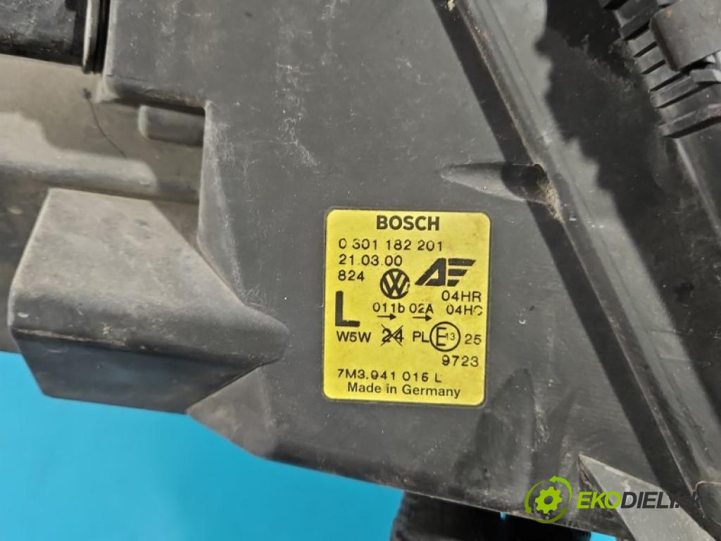 Vw Sharan I 1995-2010 2.0 8V 116 HP manual 85 kW 1984 cm3 5- Reflektor: ľavý 7M3941015L (Kľučka dverí ostatné)