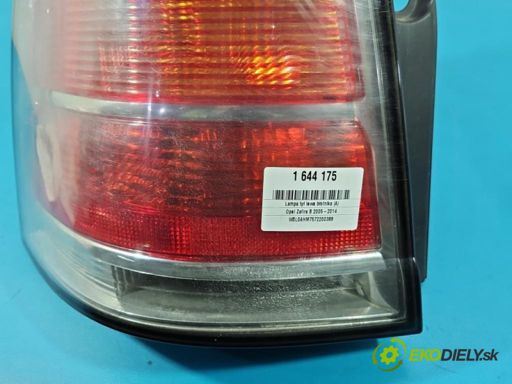Opel Zafira B 2005-2014 2.2 16V 150 HP automatic 110 kW 2198 cm3 5- svetlo / reflektor zadné ľavé blatník 13252447