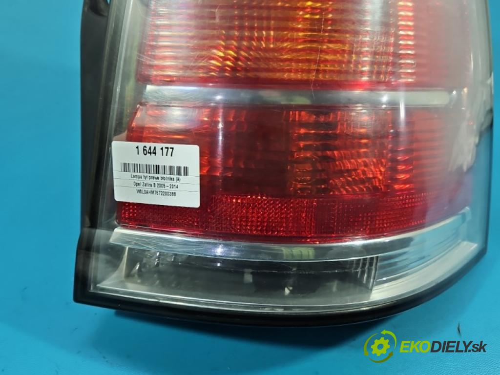 Opel Zafira B 2005-2014 2.2 16V 150 HP automatic 110 kW 2198 cm3 5- svetlo / reflektor zadné pravé blatník 24451843R