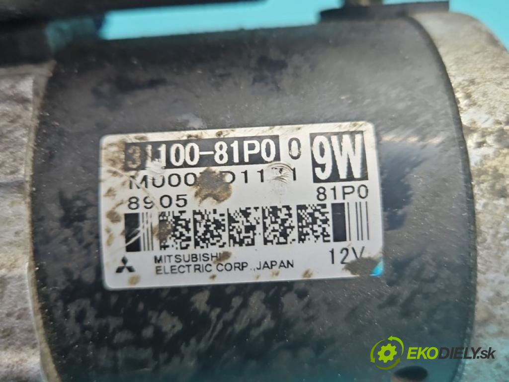 Suzuki Swift Mk8 2017-2024 1.2 16V 90 HP manual 66 kW 1242 cm3 5- štartér 31100-81P0 (Štartér)