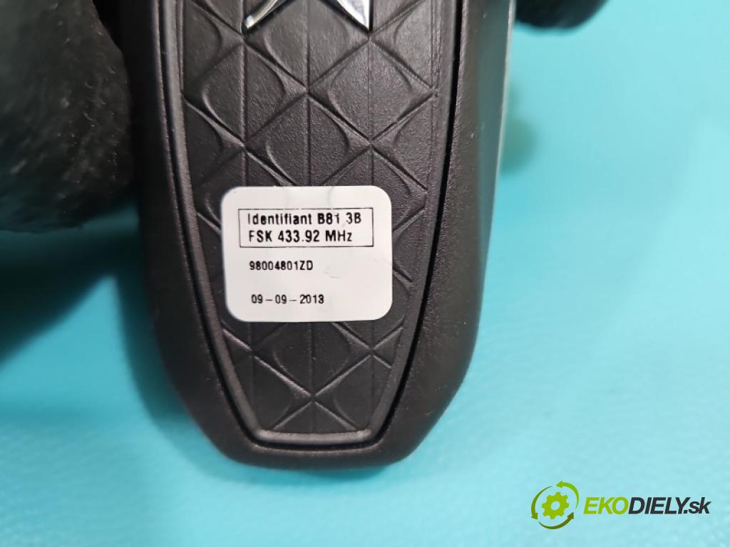 Citroen DS5 2011-2015 1.6 THP 156 hp automatic 115 kW 1598 cm3 5- dálkové klíč: 98004801ZD